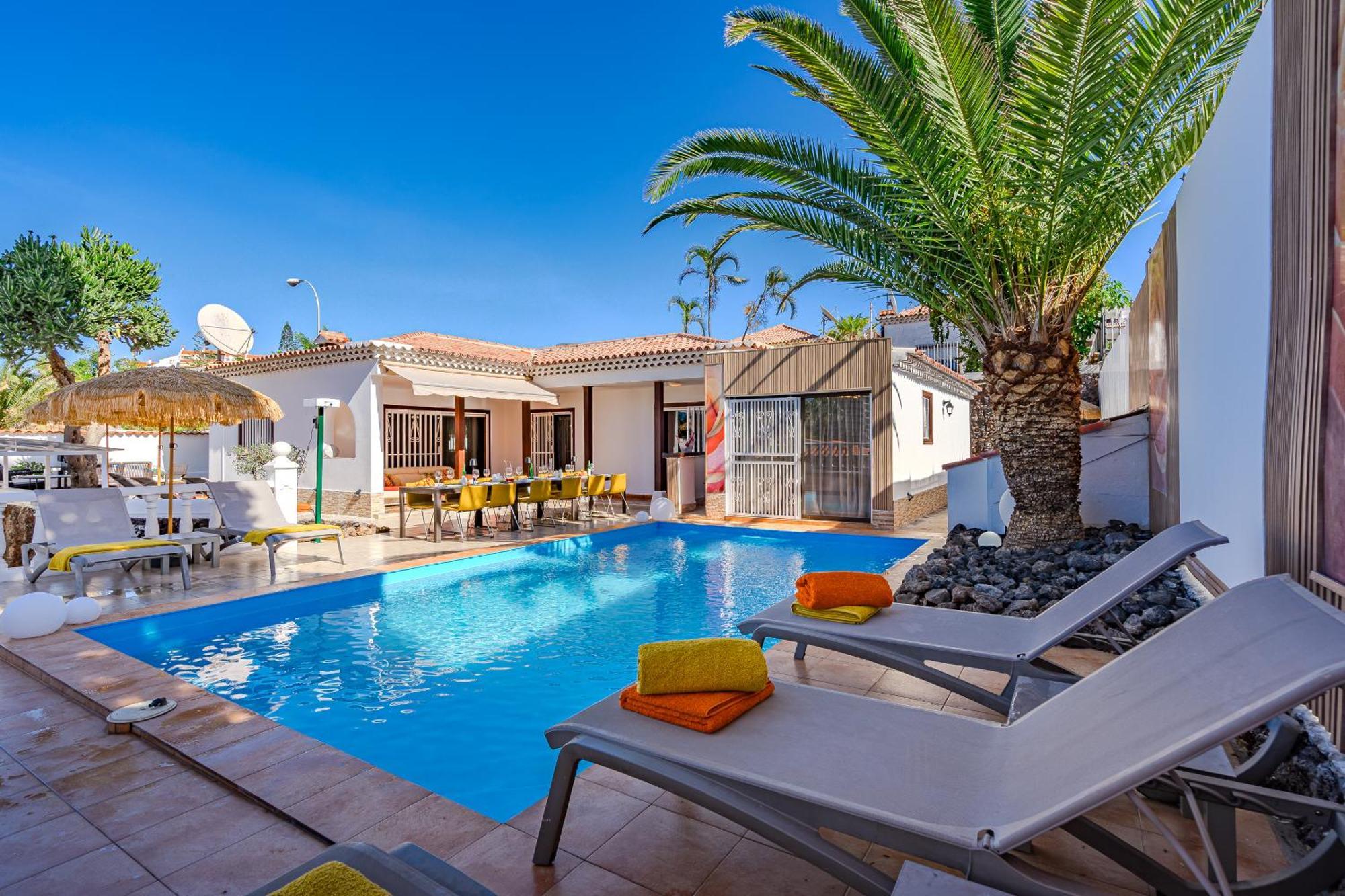 Villa 4Bed Private Pool En Los Cristianos ロスクリスティアーノス エクステリア 写真