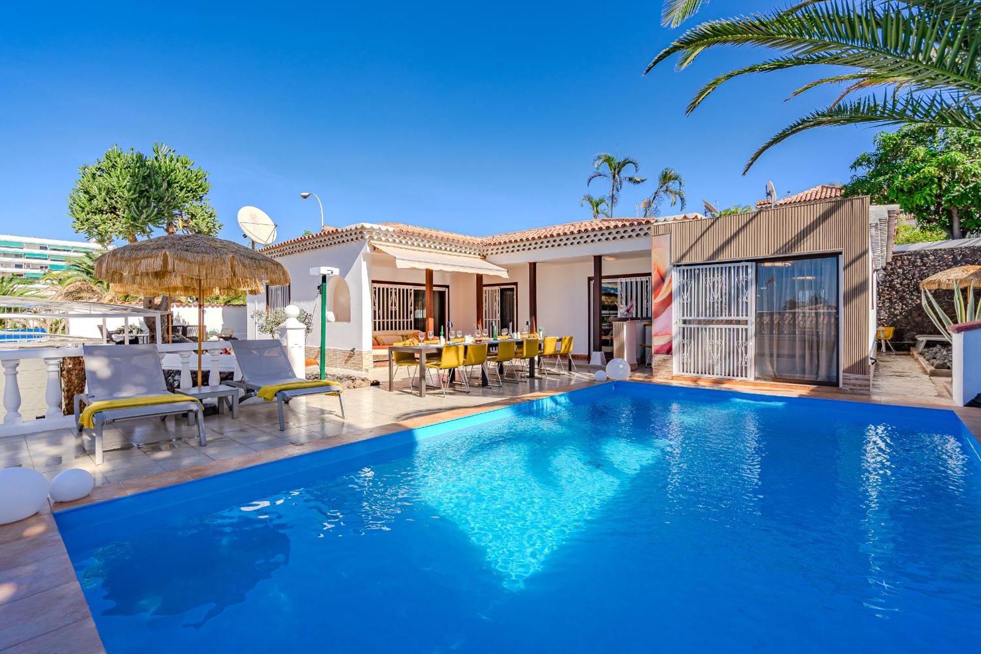 Villa 4Bed Private Pool En Los Cristianos ロスクリスティアーノス エクステリア 写真