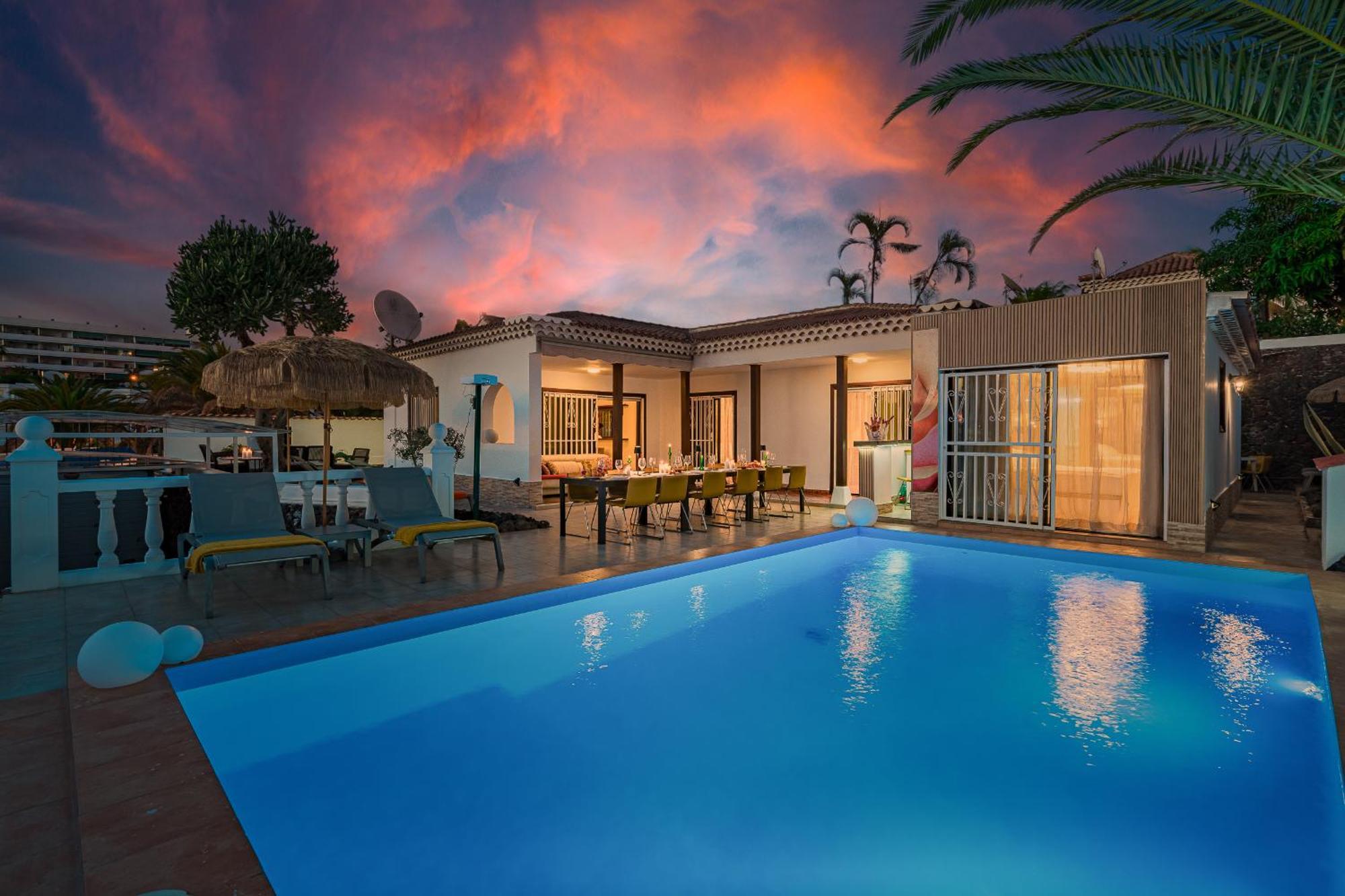 Villa 4Bed Private Pool En Los Cristianos ロスクリスティアーノス エクステリア 写真